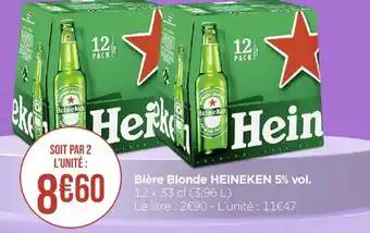 Bière Blonde HEINEKEN 5% vol.