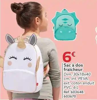 Sac à dos fraîcheur