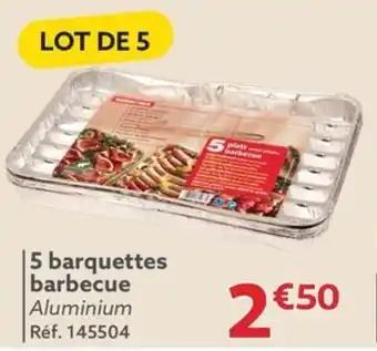 5 barquettes barbecue