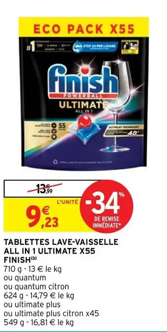 TABLETTES LAVE-VAISSELLE ALL IN 1 ULTIMATE X55 FINISH (b)