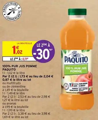 100% PUR JUS POMME PAQUITO