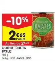 Leader price - chair de tomates basilic