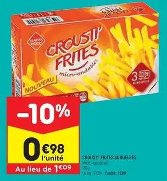Leader price - crousti'frites surgelées