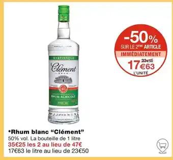 Clément Rhum blanc