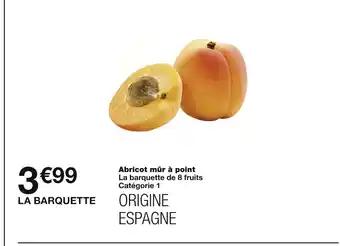 Abricot mûr à point