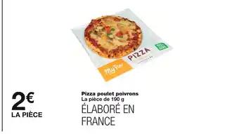 Pizza poulet poivrons