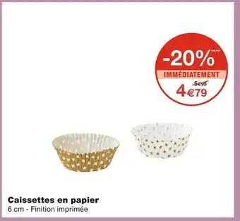 Caissettes en papier