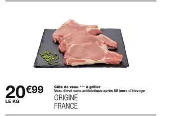 Côte de veau à griller