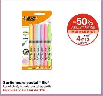 Bic Surligneurs pastel