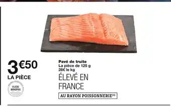 Pavé de truite