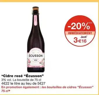 Écusson Cidre rosé