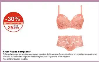 Sans complexe Arum