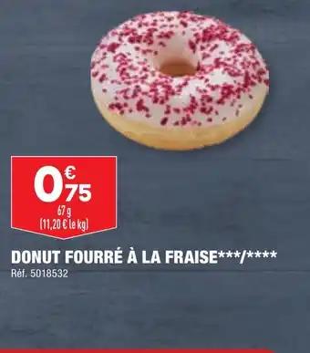 DONUT FOURRÉ À LA FRAISE
