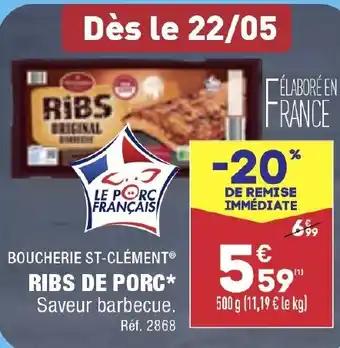 RIBS DE PORC*