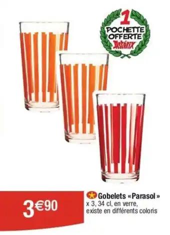 Gobelets «Parasol >>