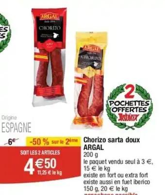 Chorizo sarta doux ARGAL