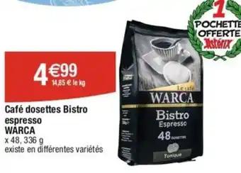Café dosettes Bistro espresso WARCA