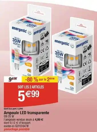 Ampoule LED transparente