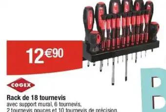 Rack de 18 tournevis