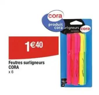 Feutres surligneurs CORA