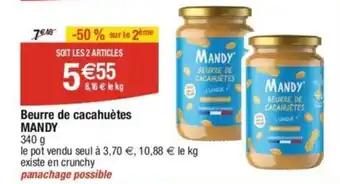 Beurre de cacahuètes MANDY