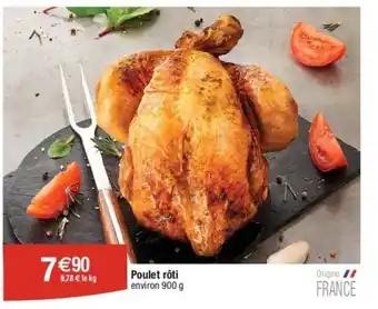 Poulet rôti environ 900 g