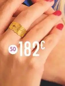 bague, taille 54, or jaune 2,03 g