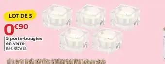 5 porte-bougies