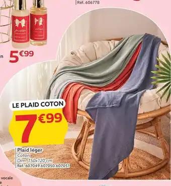 Plaid léger Coton