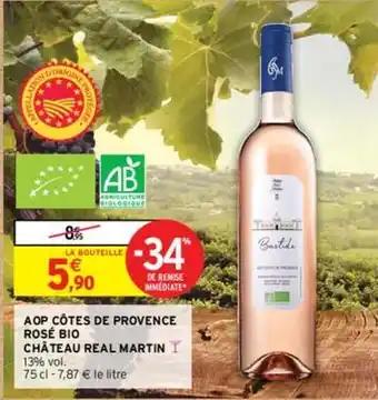 Château real martin - aop côtes de provence rosé bio