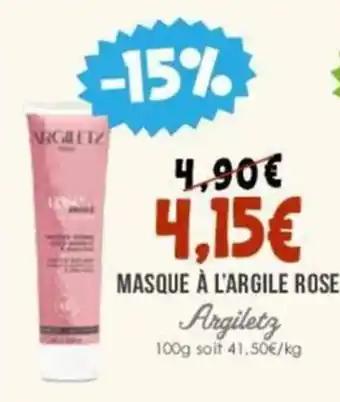 MASQUE À L'ARGILE ROSE