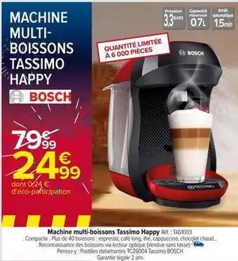 Bosch - machine multi-boissons tassimo happy réf.: tas1003