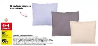 Tex - linge de lit uni ou fantaisie coton