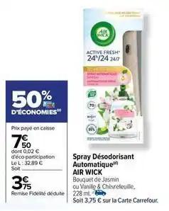 Air wick - spray désodorisant automatique