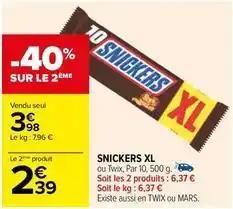 Snickers xl
