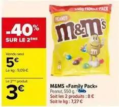 M&m's - family pack peanut
