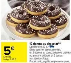 12 donuts au chocolat