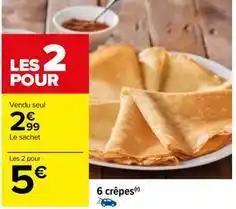 6 crêpes