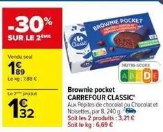 Carrefour - brownie pocket classic'
