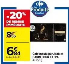 Carrefour - café moulu pur arabica extra