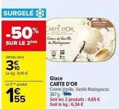 Carte d'or - glace