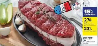 Viande bovine : filet à rôtir