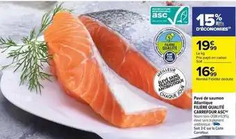 Carrefour - pavé de saumon atlantique filière qualité asc