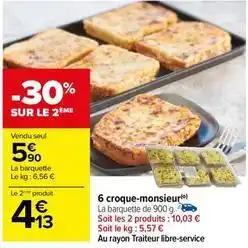 6 croque monsieur