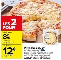 Pizza 4 fromages