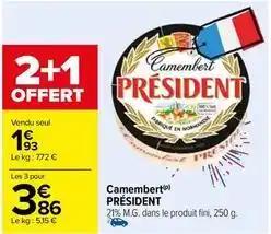 Président - camembert