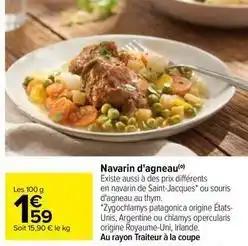 Navarin d'agneau