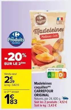 Carrefour - madeleines coquilles original