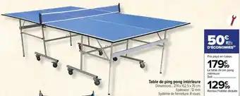 Table de ping pong intérieure
