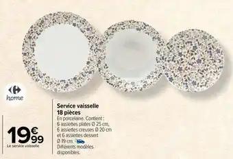 Carrefour - service vaisselle 18 pieces